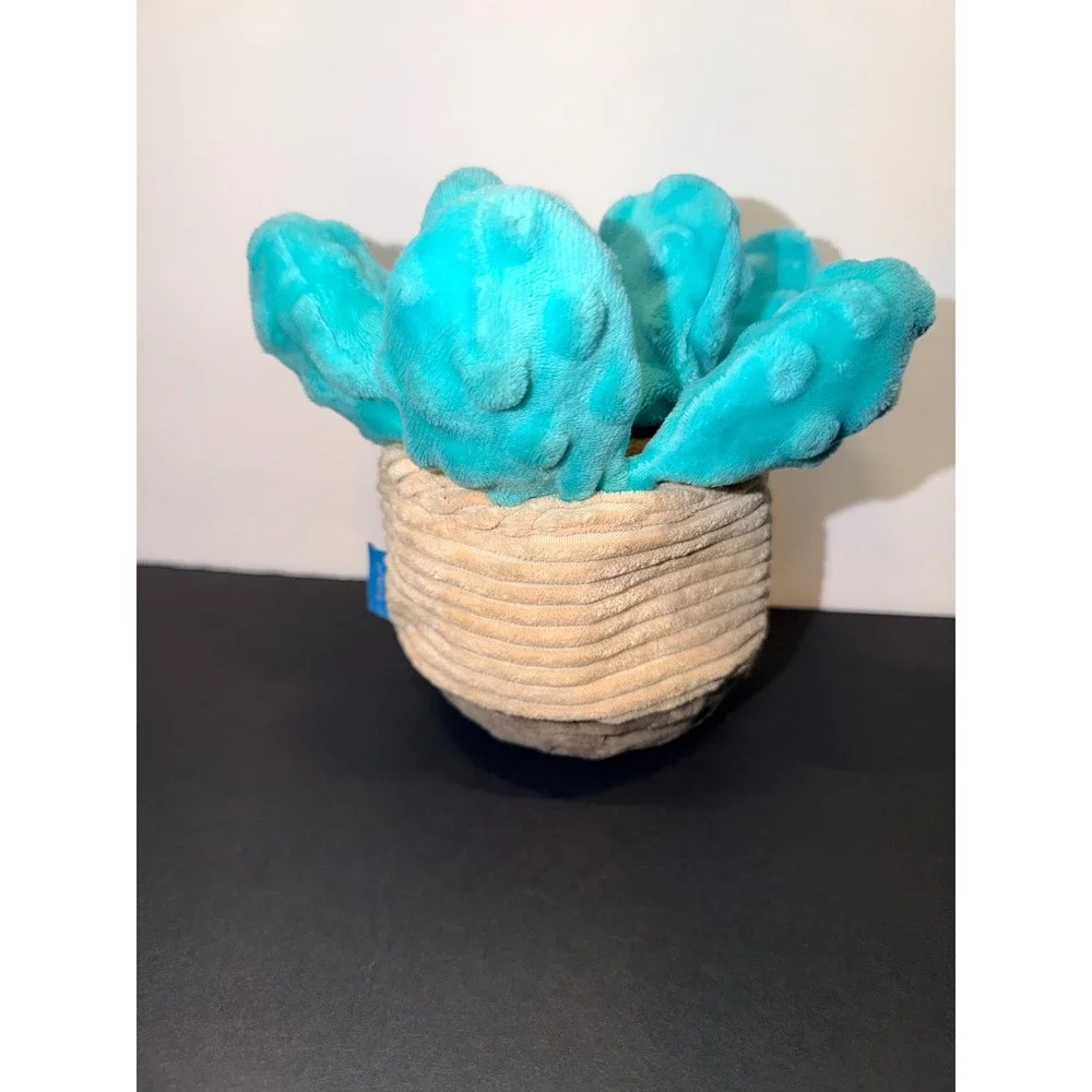 BarkBox Succulent Squeakulent Plush Dog Toy Potted Plant Squeaky 7